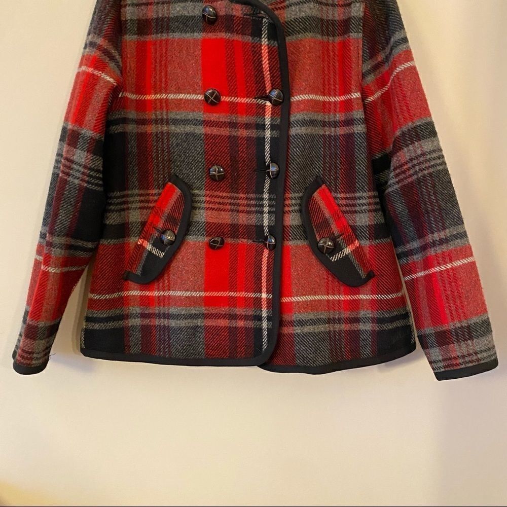 Woolrich Plaid Wool Peacoat (Medium) -> Woolrich Plaid Wool Peacoat (Medium) - Picture 10 of 15